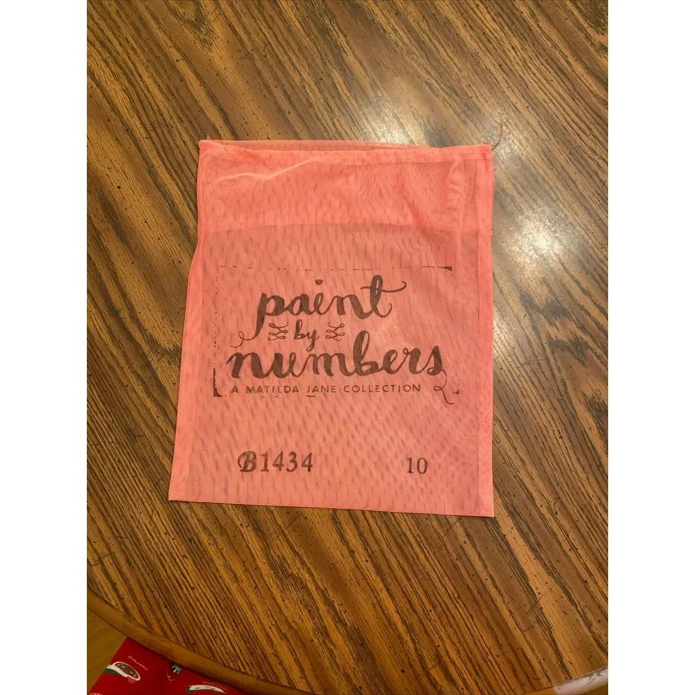 Lot of 2 Paint by Numbers Matilda Jane Collection Pink Storage‎ Bags Size 4 & 10